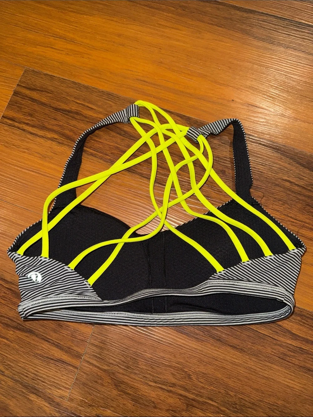 Lululemon Striped free to be wild sports bra